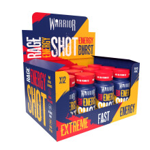 Warrior Rage Energy Shots - 200mg Caffeine - 12 x 60ml - Energy Flavour