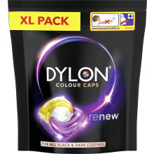 Dylon Black & Dark Caps - 40 Wash Loads, Protects Dark Colors