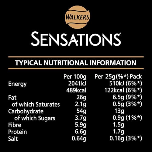 Walkers Sensations Thai Sweet Chilli Multipack Crisps, 5x25g 2