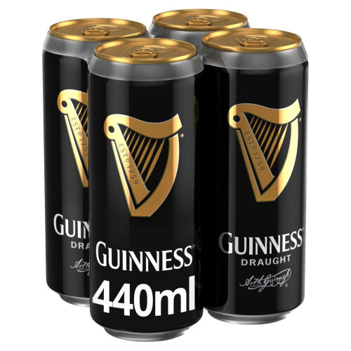 Guinness Guinness Draught Stout, 4 x 440ml Cans 1