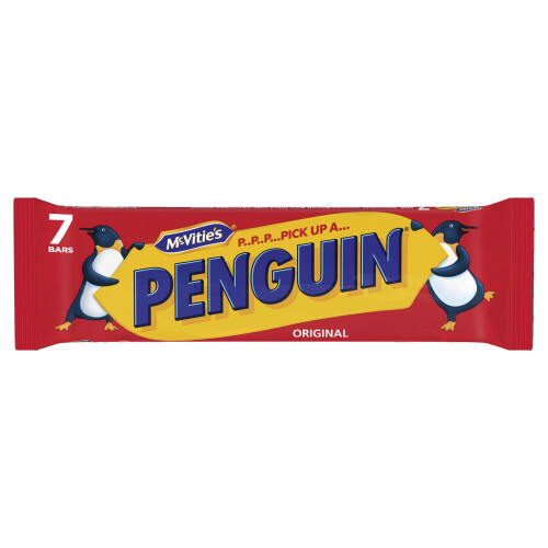McVities McVitie's Milk Chocolate Penguin Biscuits, 7 Biscuits (Pack of 1) 1