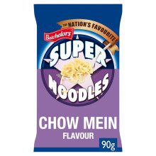 Batchelors Super Noodles Chow Mein Flavour, Instant Snack Ready in 4 Minutes, 90 g Packet (Pack Of 1)