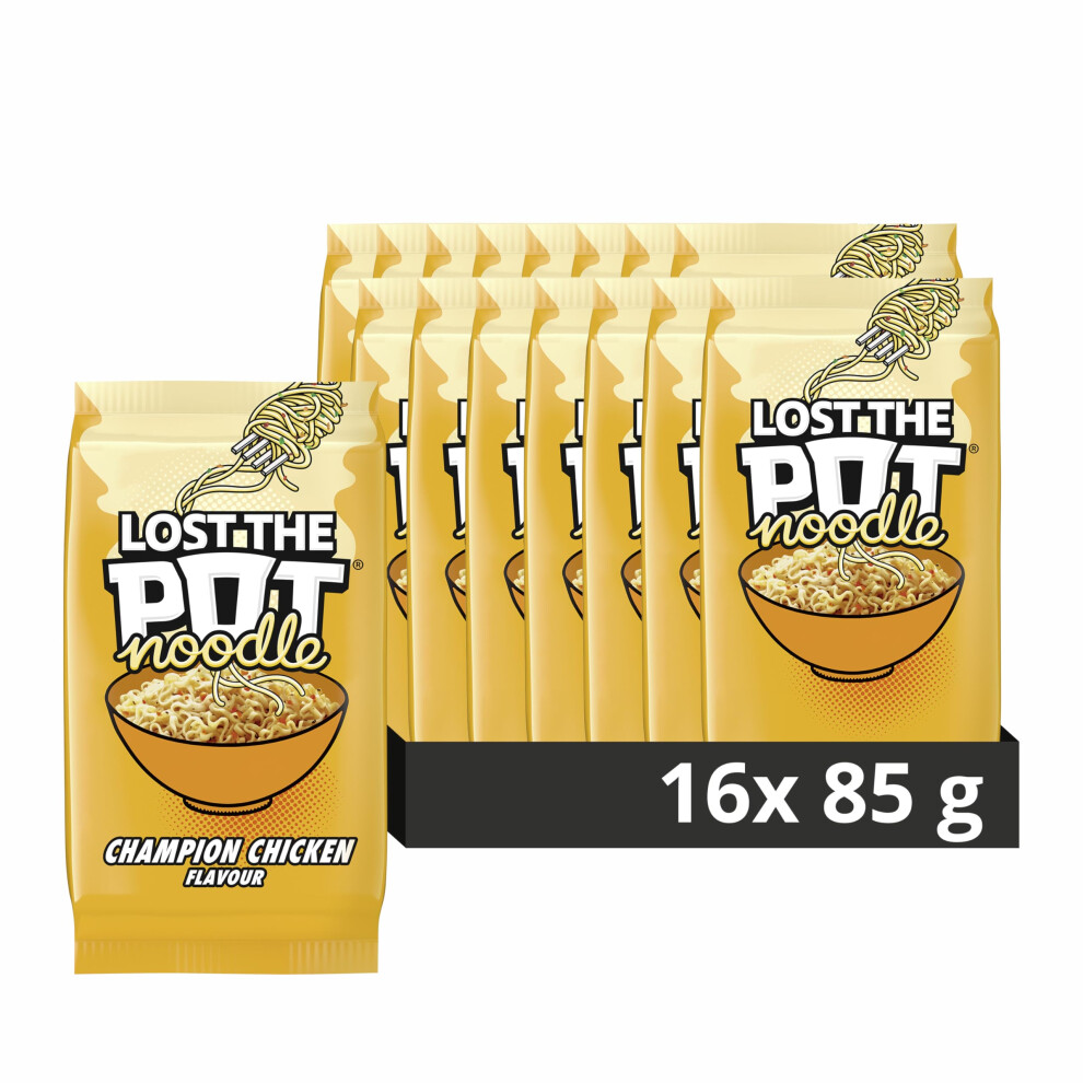 Pot Noodle Champion Chicken Lost The Low In Saturated Fat Instant Noodles, 16X 85 G