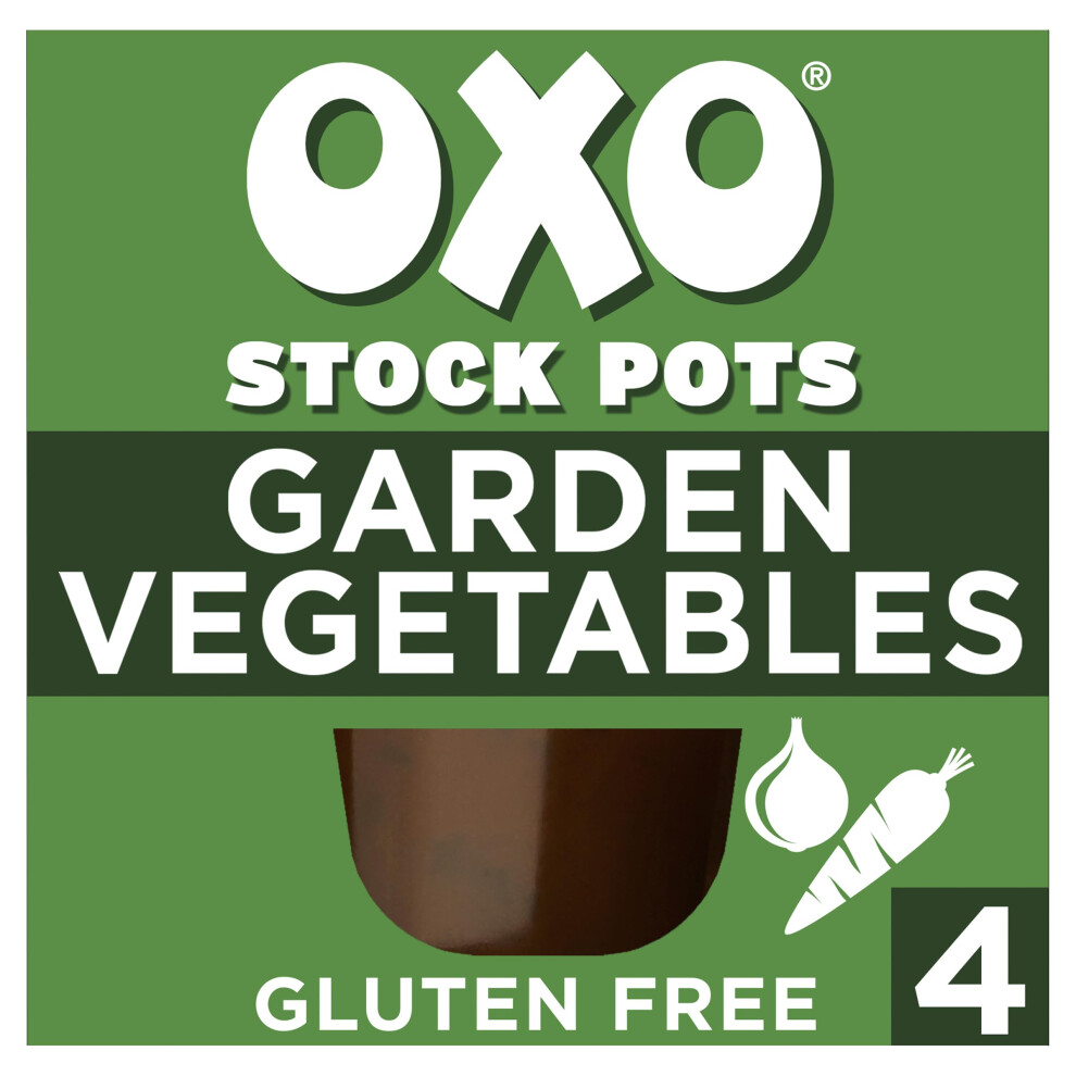 Oxo Stock Pots Gluten Free Garden Vegetables With Parsley & Garlic, 4 X 20 G (80 G)