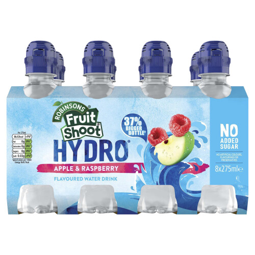 Robinsons Fruit Shoot Hydro Flavoured Water, Apple and Raspberry 8 x 275ml