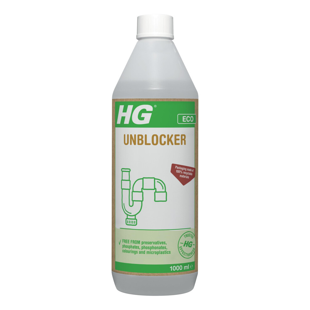 HG ECO Drain Unblocker 1000ml - Heavy Duty