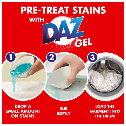 Daz Daz Gel Laundry Detergent, 100 Washes, Stain Removal 2