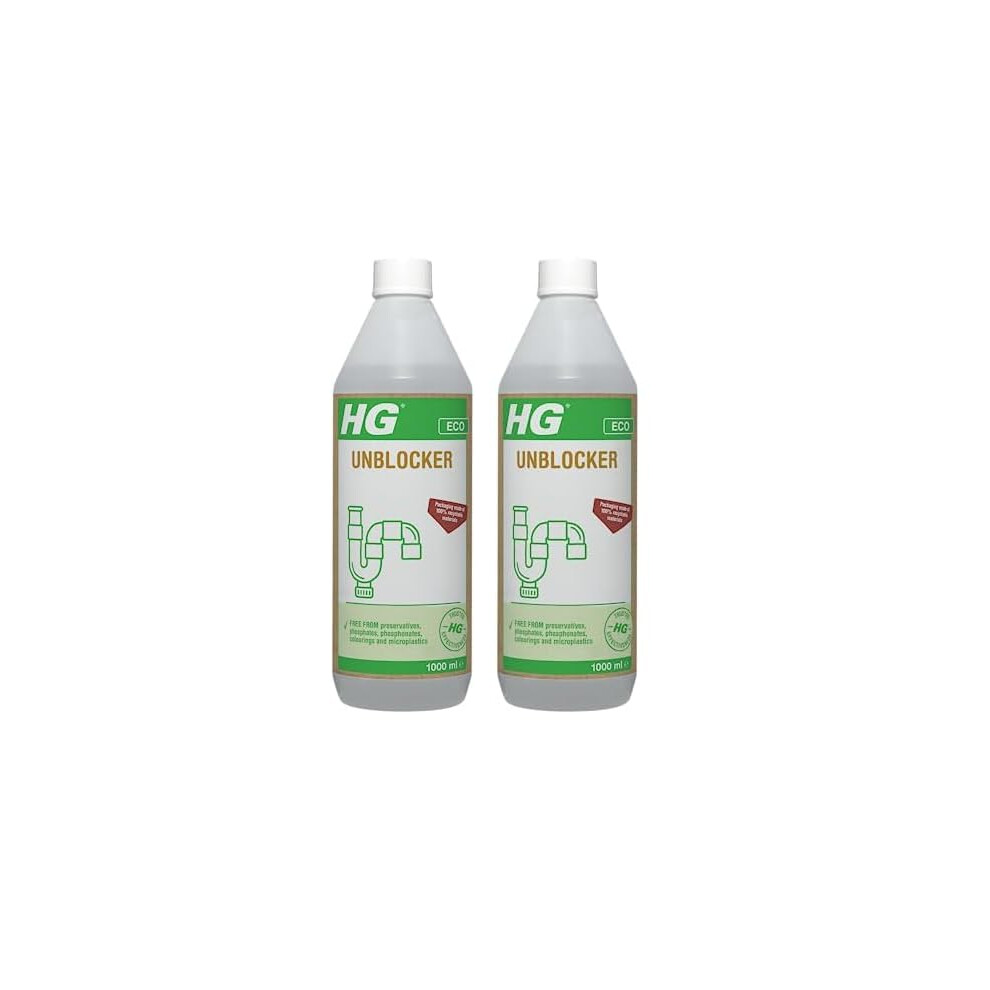 HG ECO Drain Unblocker, Kitchen & Bathroom, 1000ml