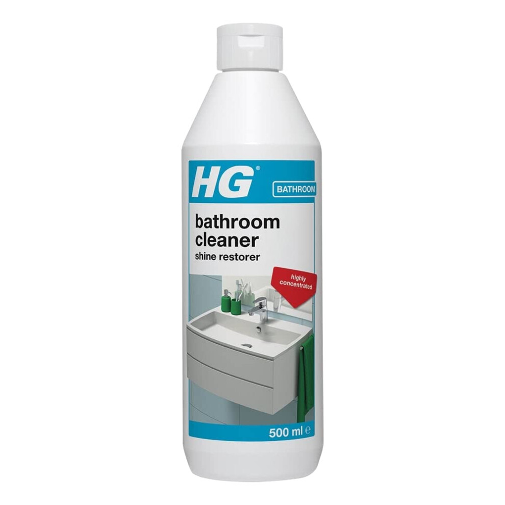 HG Bathroom Cleaner Shine Restorer, Limescale Remover, 500ml
