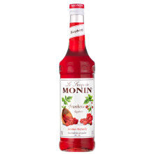 MONIN Premium Raspberry Syrup 700ml for Cocktails and Mocktails. Vegan-Friendly, Allergen-Free, 100% Natural Flavours and Colourings