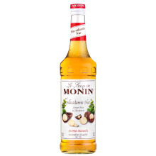 MONIN Premium Macadamia Nut Syrup 700ml for Coffee and Cocktails. Vegan-Friendly, 100% Natural Flavours and Colourings