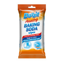 Duzzit Amazing Baking Soda Wipes, Orange, 40 Count