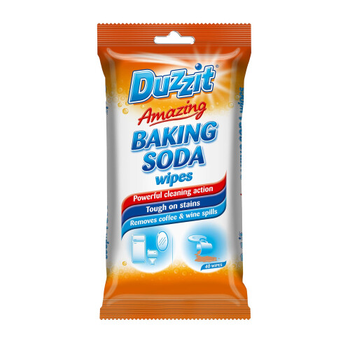 Duzzit Amazing Baking Soda Wipes, Orange, 40 Count 1