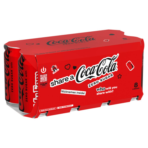 Coca Cola Coca-Cola Zero Sugar 8 x 330 ml