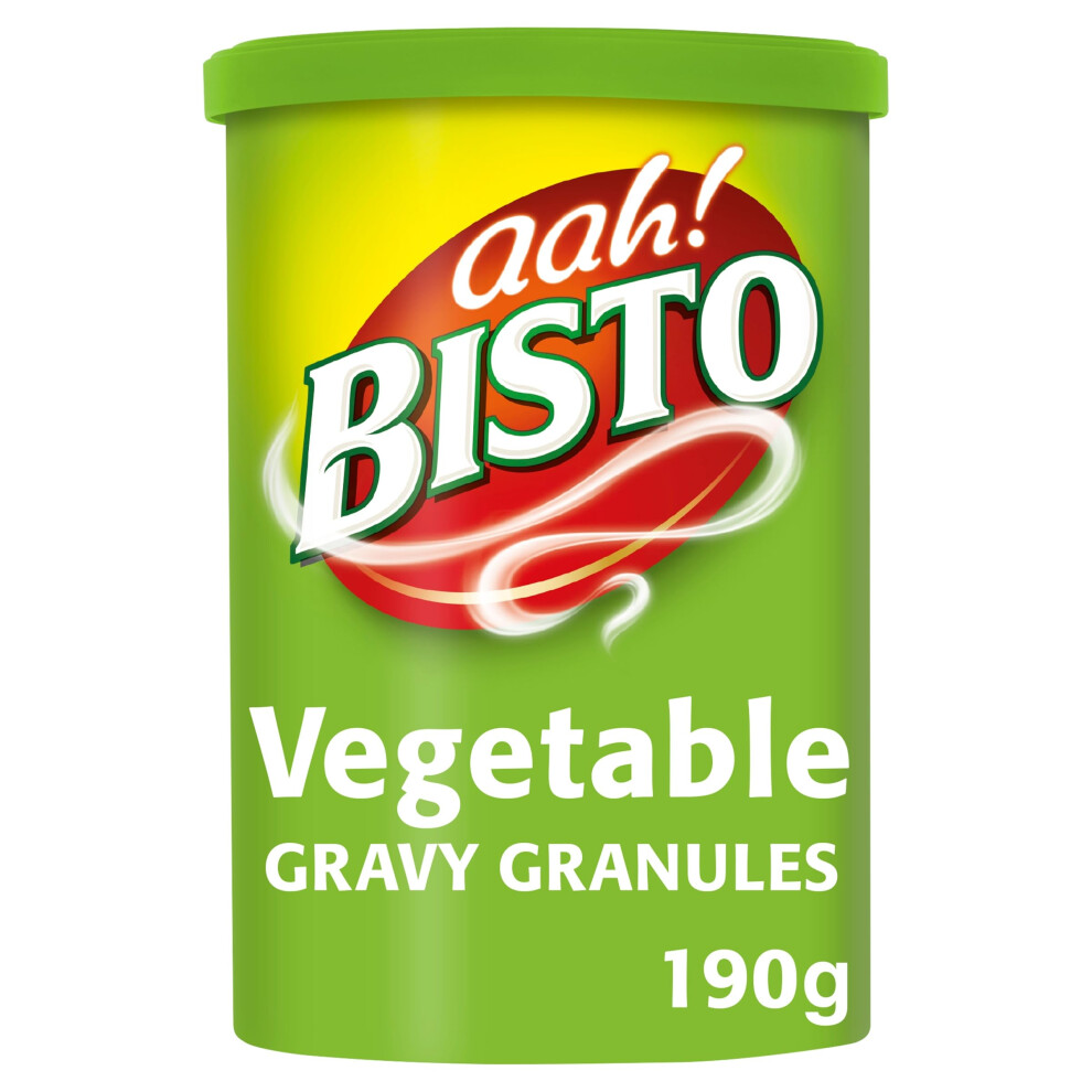Bisto Flavoursome & Delicious Vegetable Gravy Granules, 190 G Drum (Pack Of 1)