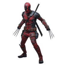 Figurina Hot Toys MMS782 - Marvel Comics - Deadpool & Wolverine - Deadpool Battling Version