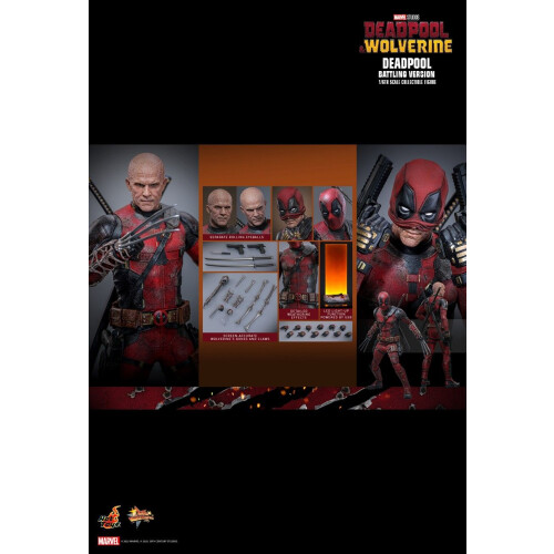 Hot Toys ειδώλιο Hot Toys MMS782 - Marvel Comics - Deadpool & Wolverine - Deadpool Battling Version 1