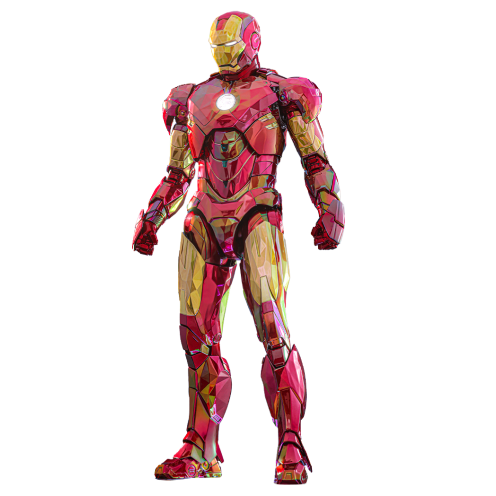 Hot Toys Figure Mms792d70 - Marvel Comics - Iron Man 2 - Iron Man Mark Iv Fractal Armor