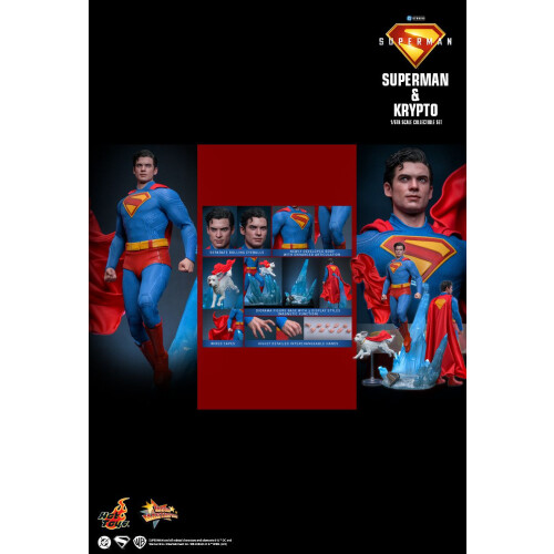 Hot Toys ειδώλιο Hot Toys MMS812 - DC Comics - Superman - Superman & Krypto 1