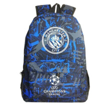 Man City FC Backpack for Fans - Waterproof Football School Bag - Durable Student Rucksack