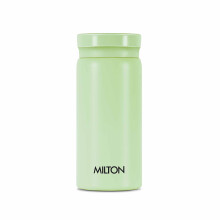 Milton Minimate 200 Thermosteel Insulated Water Bottle  190 ml  Light Green | Hot and Cold | Leak Proof | Office Bottle | Sports | Home | Kitchen