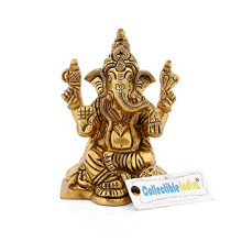 Colec?ie India Ganesh Ganesha Staute Murti Succes Lord Idol Sitting Brass Vinayak Figurina Decor pentru casa
