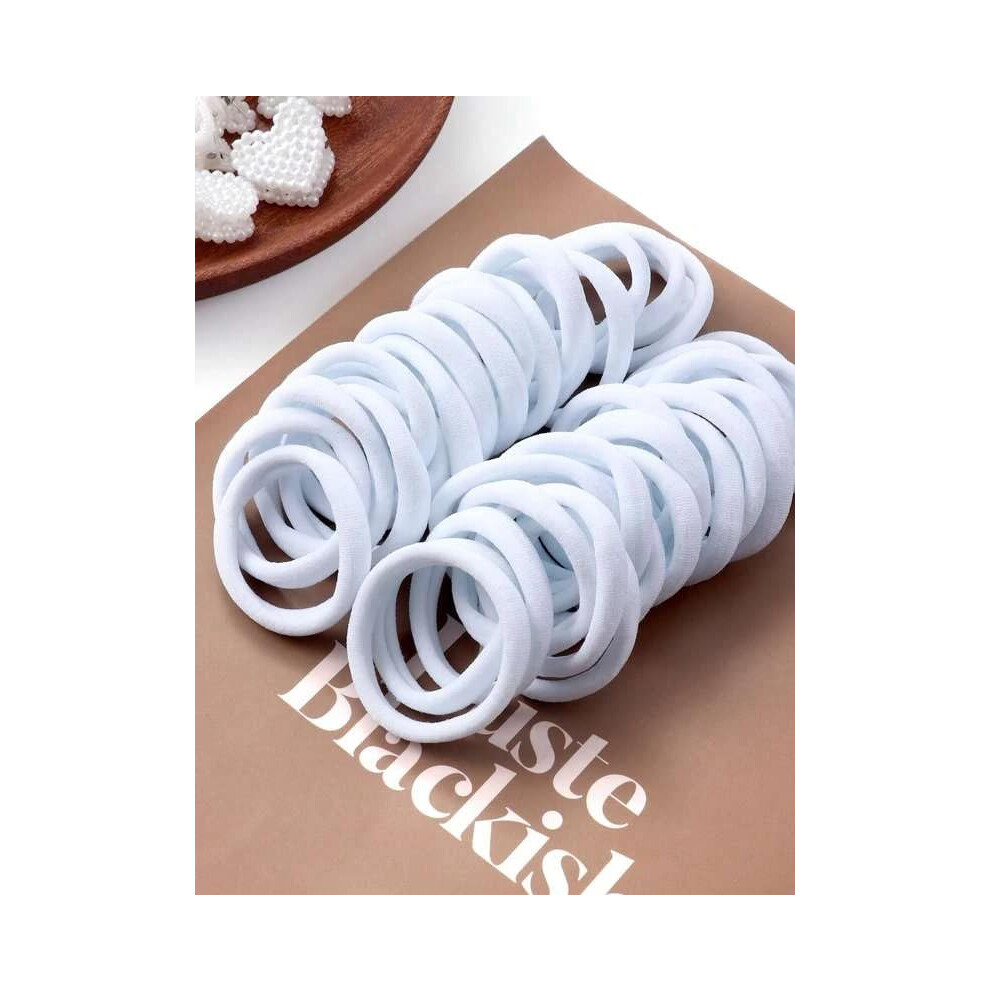 Strowberry Elastic Hair Ties For Girls | Soft Seamless Hair Rubber Bands | Ponytail Holders For Women | Strechable Bands | Cotton Hair Elastic Ru