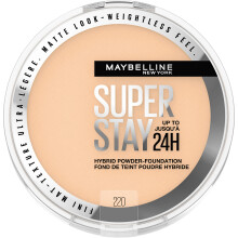 Maybelline Super rimane fino a 24 ore a polvere ibrida a polvere di copertura medio-full trucco opaco finitura 220 1 conteggio