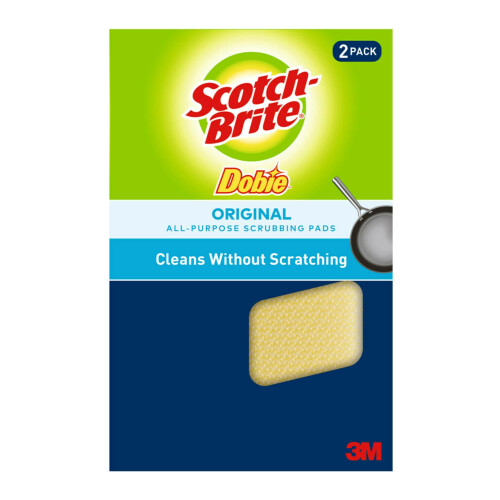 3M 3M 722 Scotch-Brite Dobie Cleaning Pack da 2 pacchetti