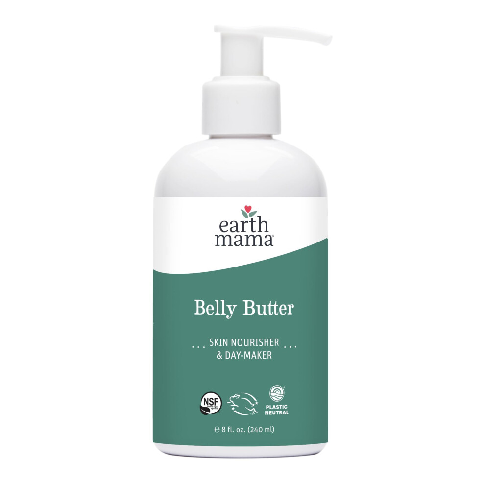 Earth Mama Cream Belly Butter Maternity Moisturizer For Dry Skin | Lotion For Pregnancy And Postpartum Recovery Self Care Body With Aloe Fragr