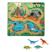 Melissa & Doug Förhistorisk Lekplats Dinosaurie Aktivitet Matta (39 x 36 tum) - 4 Leksaksdjur