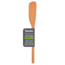Tovolo Flex-Core Silicon Spatel Jar Schaber Aprikose-Langstreifen-Gummispatel mit abgewinkeltem Kopf zum Schpfen und Schablonen-hitzebestndige