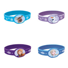 Ainutlaatuinen Disney Frozen 2 joustavaa silikoniranneketta - 4 kpl monivärinen yksi koko