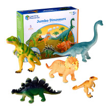 Leermiddelen Jumbo Dinosaurussen - Buitenspeelgoed voor peuters Dierenfiguren Montessori Fijne motoriek Fantasierijk spelen Gits voor jongens en