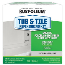 Rust-Oleum 385280 Bad- und Fliesenrenovierung 2-Teile-Set, Satin Coastal Fog