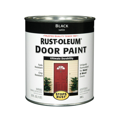 Rust-Oleum Rust-Oleum 238310 Haustür Ölfarbe, 1 Quart, Schwarz 32 Fl Oz (Packung von 1)