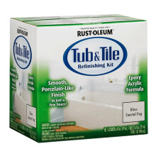 Rust-Oleum 384166 Acrylic Tub and Tile Refinishing 2-Part Kit, Gloss Coastal Fog