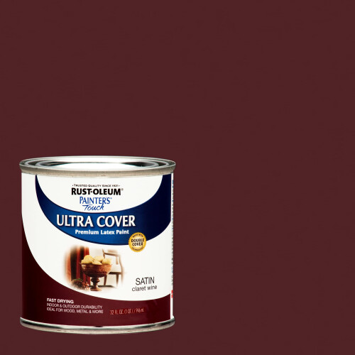 Rust-Oleum Rust-Oleum 240286 Painter's Touch Λαδομπογιά, Σατέν Κρασί, 1 Λίτρο (Συσκευασία 1) 1