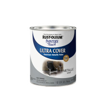 Rust-Oleum 254100 Painter's Touch Latex Paint Quart pachet de argint metalic de 1