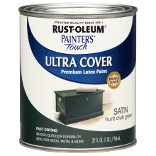 Rust-Oleum 267334 Painter's Touch Latexfarbe, Quart, Satin Hunt Club Green, 1 Quart (Packung mit 1)