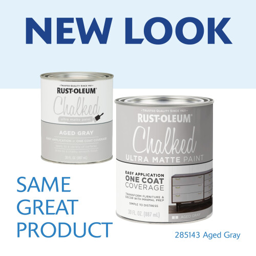 Rust-Oleum Rustoleum 285143 30 Oz Altergrau Kreidefarbe Ultra Matt 1