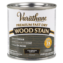 Varathane 307416 Premium Fast Dry Wood Stain Half Pint Carbon Grey