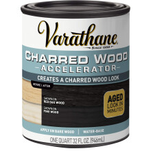 Varathane 347105 Verbrand Hout Accelerator, Kwart, Zwart