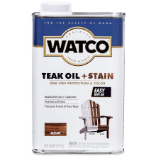 Watco 348746 Teak Oil Plus Stain Quart Hasselnt