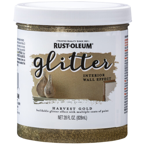 Rust-Oleum Peinture Mural Intérieur Glitter Rust-Oleum, Or Rose, 28 Fl Oz (Pack de 1)