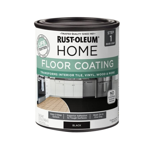Rust-Oleum Rust-Oleum Watercolor 365930 Floor Coating Base Coat Black Quart