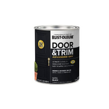 Rust-Oleum 369383 Advanced Dry Door & Trim Paint Quart Satin Black