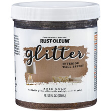 Rust-Oleum 360221 Glitter Interior Wall Paint 28 oz Rose Gold 12 FL Oz (pachet de 1)