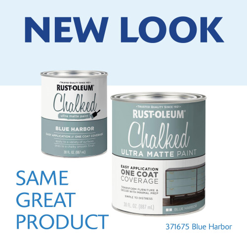 Rust-Oleum Rust-Oleum 371675 Chalked Ultra Matte Paint 30 Oz Blue Harbor 1