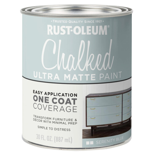Rust-Oleum Rust-oleum 285139 Vernice Ultra Opaca, Blu Serenity, 30 Oz